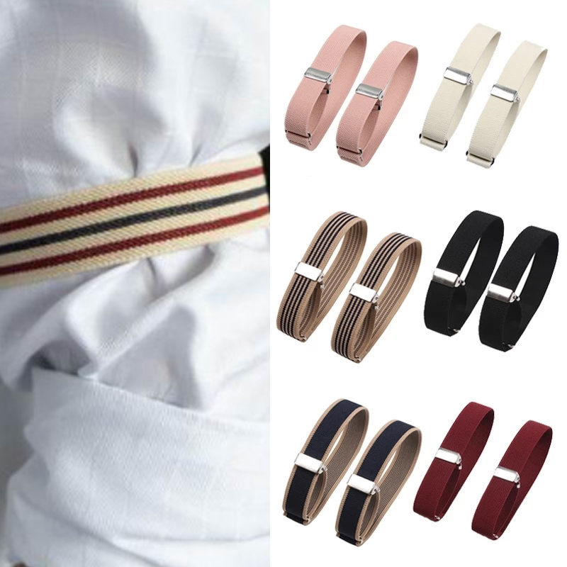 Formal Wear Gloves Men - 1 ペアファッション調節可能な弾性アームバンドシャツスリーブホルダー女性男性アームカフスバンドパーティー結婚式の衣類アクセサリー