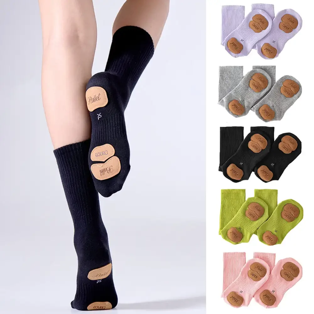 Sock Garter Men - ノンスリップモダンダンスヨガソックスガールズレディースメンズコットンソックスバレエソックスピラティスヨガ子供大人ダンスストッキング