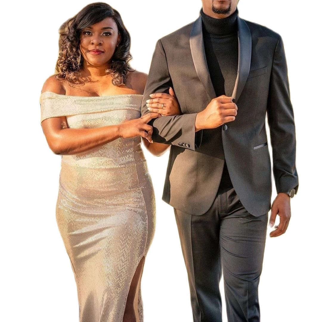Men Formal Party Wear Dress - ダークグレージャケットパンツメンズスーツセット 2 個スリムテーラード服カジュアルブレザーズボン結婚式パーティー着用ビジネス男性スーツ