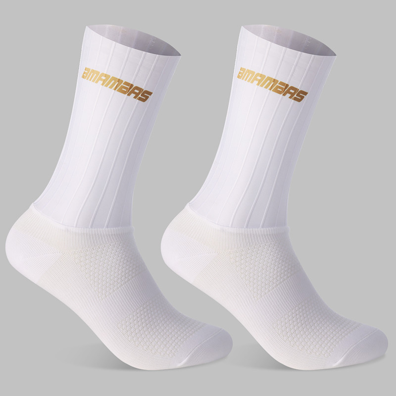 Sock Garter Men - 2026年新作滑り止めシリコンサマーエアロソックス ホワイトライン サイクリングソックス メンズ 自転車 スポーツ