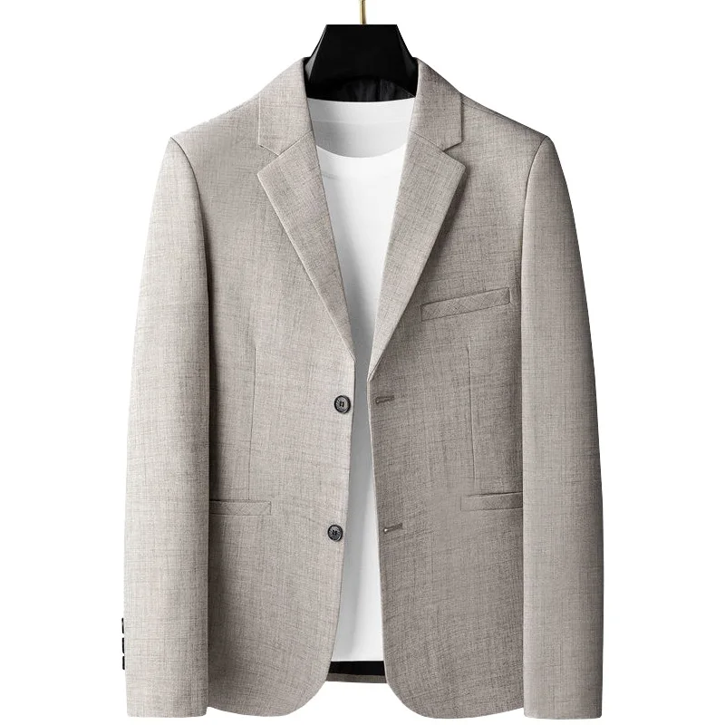 Men Formal Wear Summer - メンズカジュアルウェア,ジャケット,ジャケット,無地,スリムフィット,4XL,春