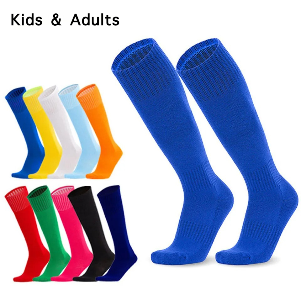 Sock Garter Men - Loogdeel サッカースポーツソックスロング膝綿無地子供レギンスストッキングサッカー野球足首大人子供靴下