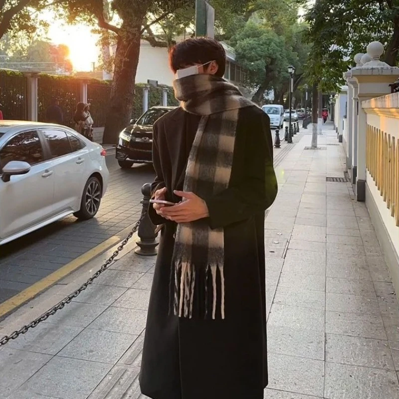 Men'S Formal Wear In Winter - 韓国風メンズウールオーバーコートミドル丈フォーマルウェア高級スタイリッシュコート ​