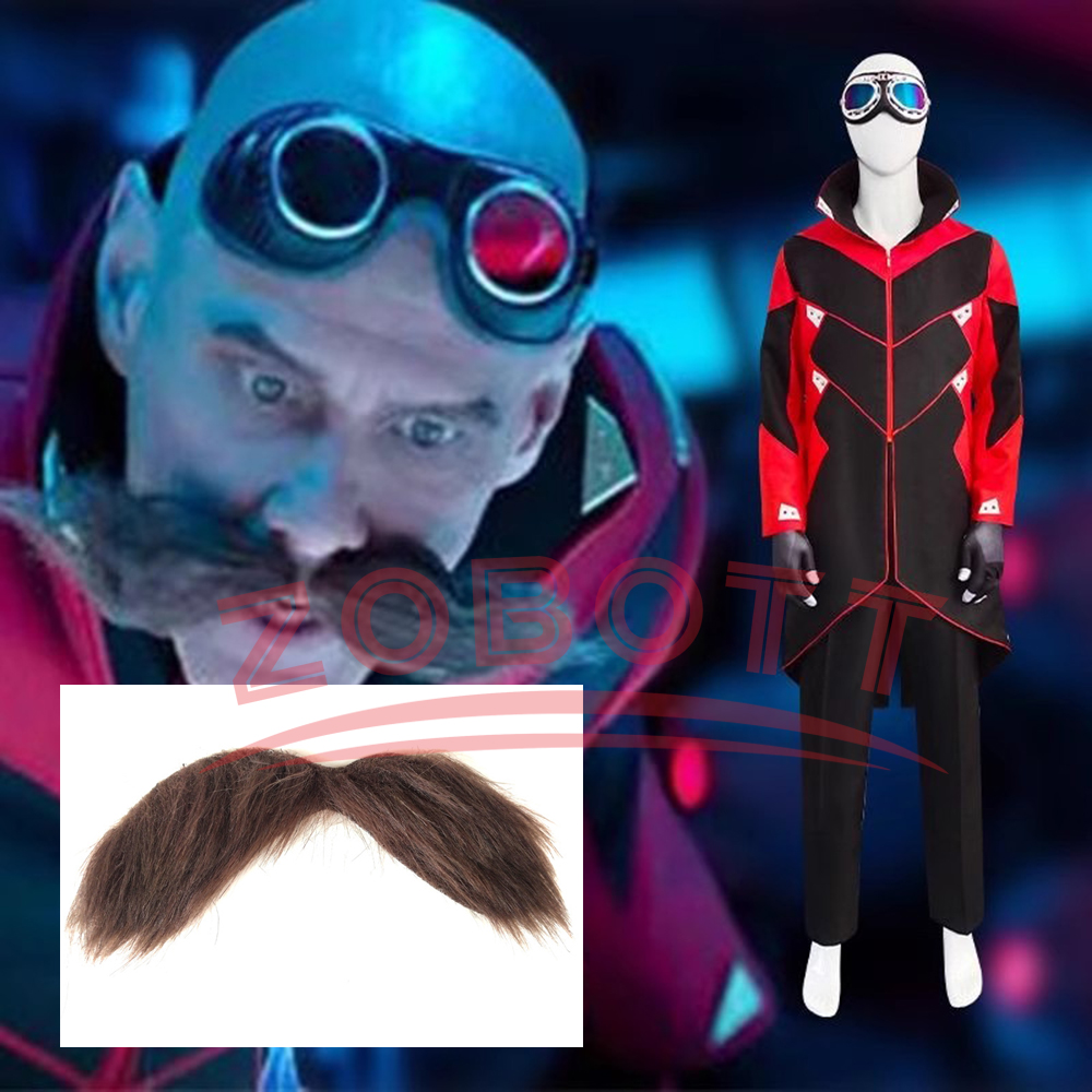 Formal Wear Gloves Men - アニメエッグマンハリネズミコスプレドクター男性女性ハロウィン衣装衣装ジャケットパンツ手袋メガネセットひげアクセサリー