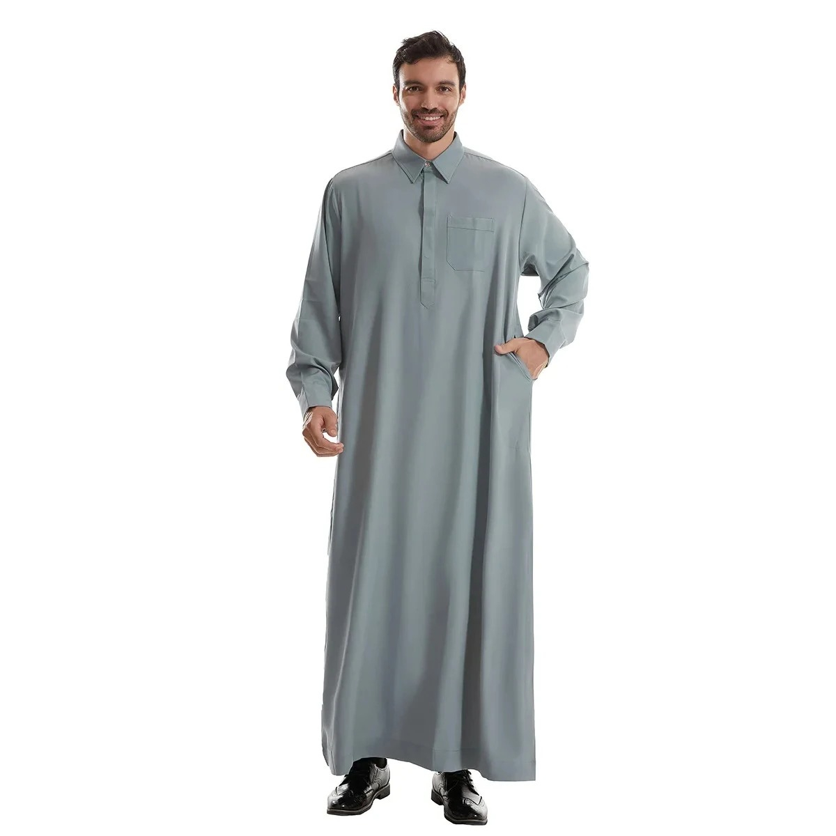 Men Formal Wear Dubai - メンズジュバ・トーブ、メンズロングシャツドレス、イード・ムスリム2026ラマダン・ラペルローブ、サウジ・ムスリムウェア、アバヤ・カフタン、ドバイ・アラブドレス