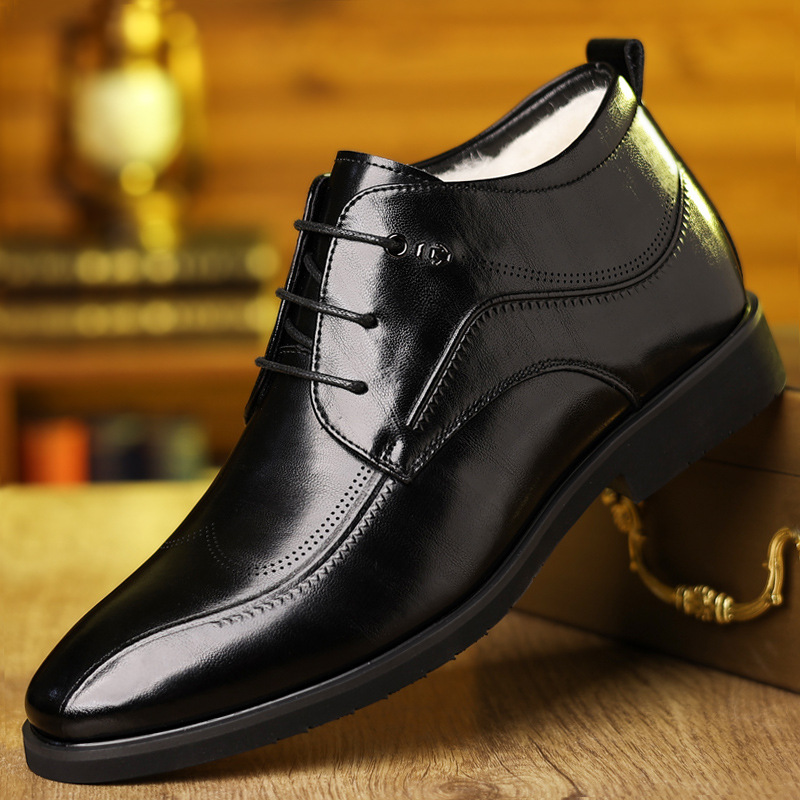 Men'S Formal Wear In Winter - 男性用レザーシューズ,ベルベット,フォーマルウェア,ビジネス,中年および高齢者向け,英国スタイル,カジュアル,コットン,冬