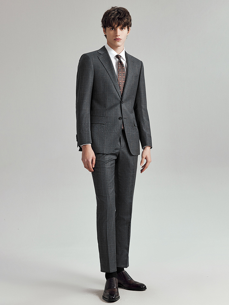メンズ100%ウールスーツ スリムフィット 夏 フォーマル  - Men Formal Wear Summer のレビューと価格