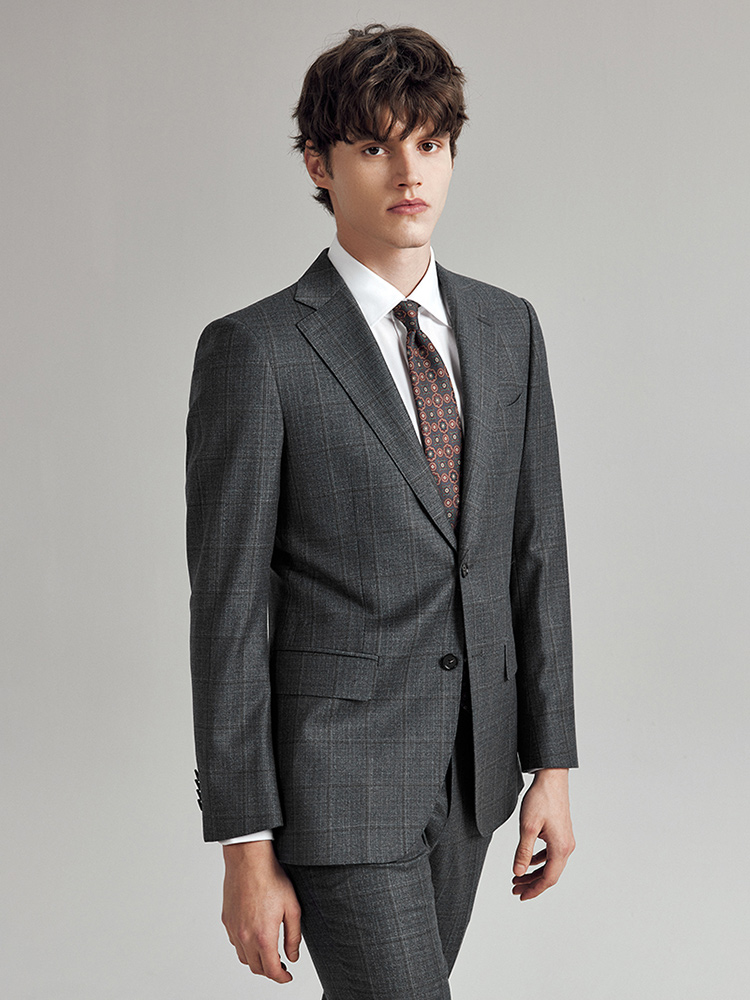 メンズ100%ウールスーツ スリムフィット 夏 フォーマル  - Men Formal Wear Summer のレビューと価格