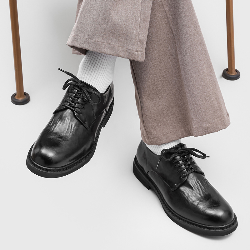 ライトラグジュアリープリーツメンズダービーシューズ、レースア - Formal Wear Men H&M のレビューと価格