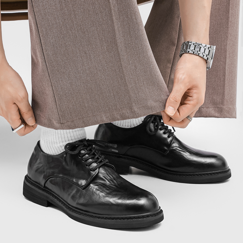 ライトラグジュアリープリーツメンズダービーシューズ、レースア - Formal Wear Men H&M のレビューと価格