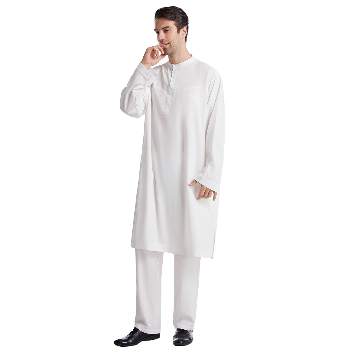 イスラム教徒の男性のためのアバヤセット,パンツ付きトップ,ア - Men Formal Wear Dubai のレビューと価格