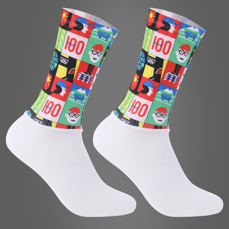 2026年新作滑り止めシリコンサマーエアロソックス ホワイト - Sock Garter Men のレビューと価格