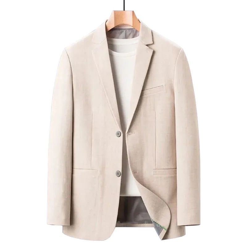 メンズカジュアルウェア,ジャケット,ジャケット,無地,スリム - Men Formal Wear Summer のレビューと価格