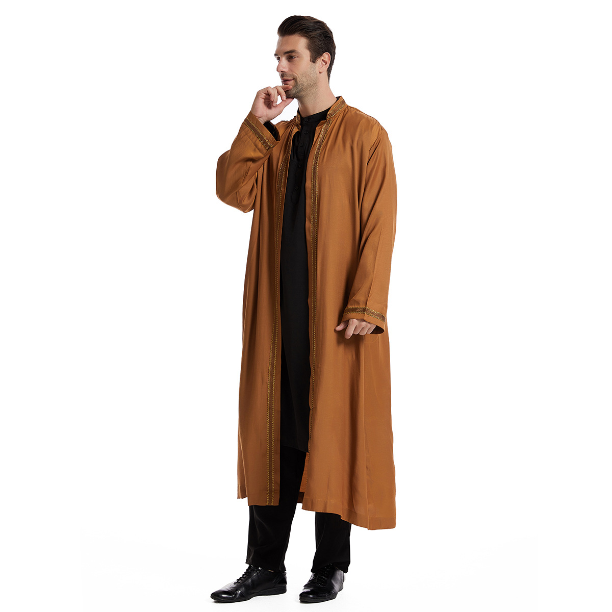 男性用トーブ アバヤ イスラム服 カーディガン ムスリム カ - Men Formal Wear Dubai のレビューと価格