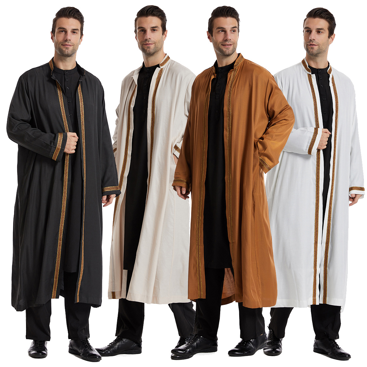 男性用トーブ アバヤ イスラム服 カーディガン ムスリム カ - Men Formal Wear Dubai のレビューと価格