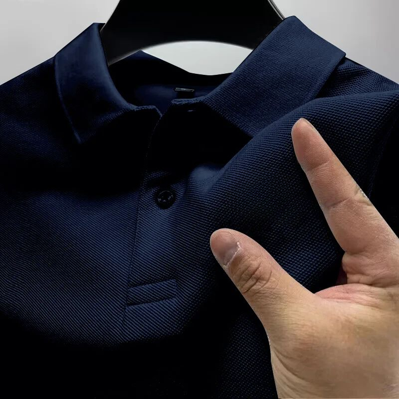 メンズ カジュアル ポロシャツ ブラック フレンチ ブルロッ - Men Formal Wear Summer のレビューと価格