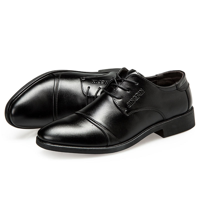 大きいサイズのメンズレザーシューズ、ビジネスドレスシューズ、 - Men Formal Party Wear Dress のレビューと価格