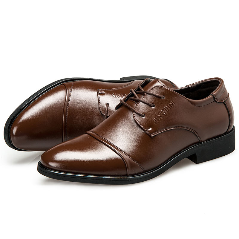 大きいサイズのメンズレザーシューズ、ビジネスドレスシューズ、 - Men Formal Party Wear Dress のレビューと価格