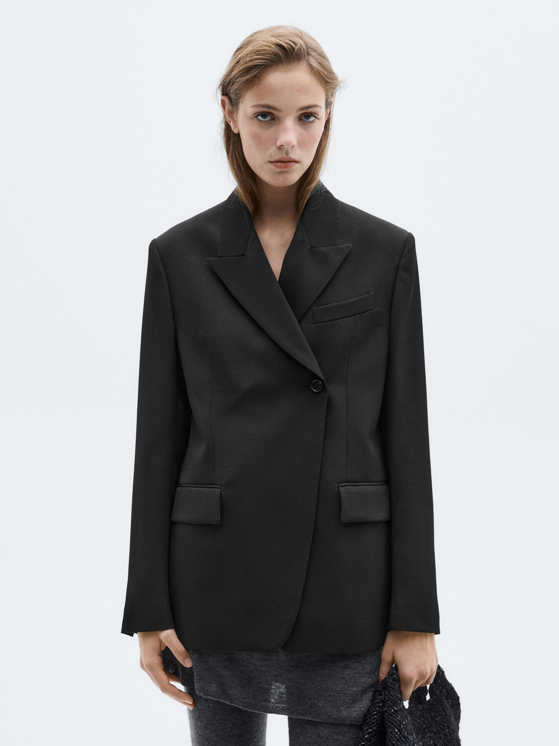 アリンジェント ブラック ウール レディース ブレザー エレ - Double Breasted Blazer のレビューと価格