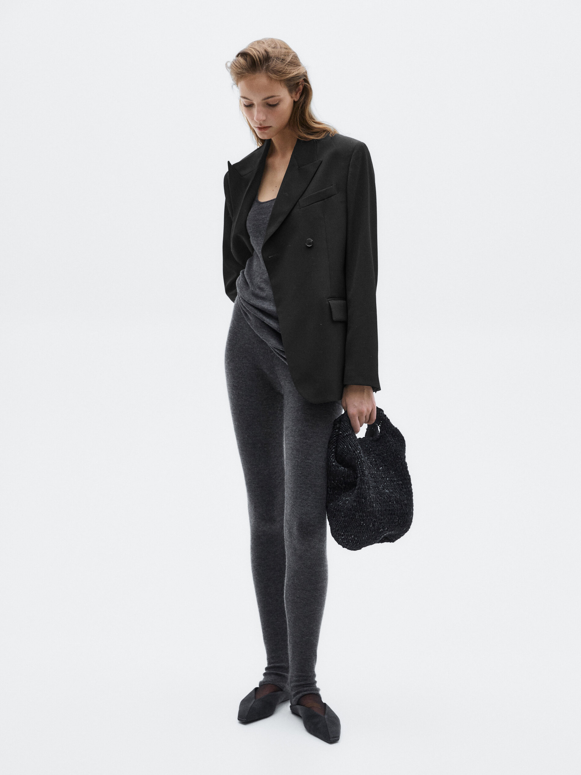 アリンジェント ブラック ウール レディース ブレザー エレ - Double Breasted Blazer のレビューと価格