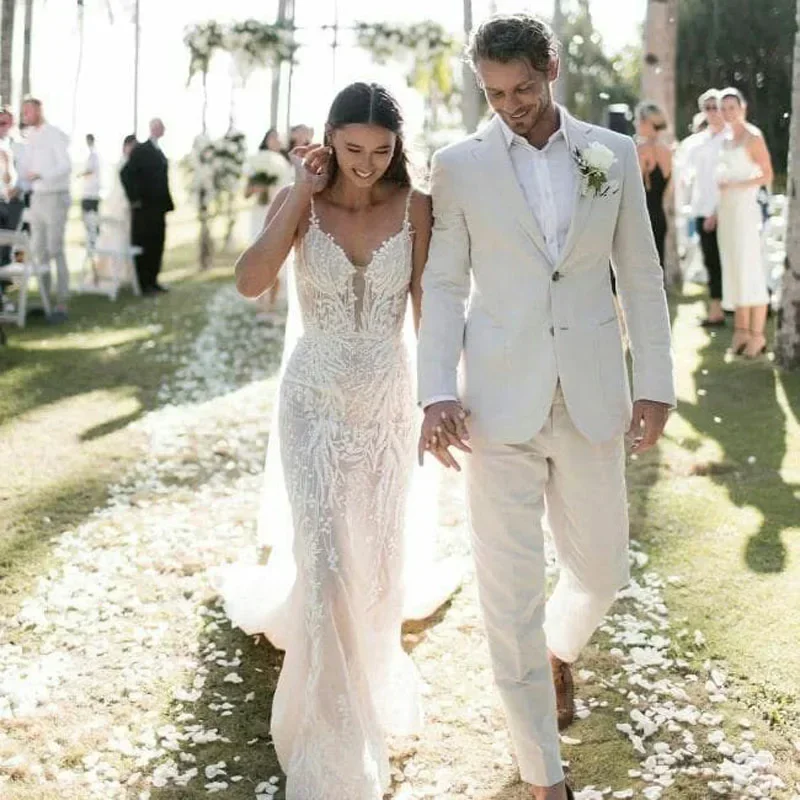 メンズスリムフィットフォーマルウェディングタキシード、パンツ - Men Formal Wear Summer のレビューと価格