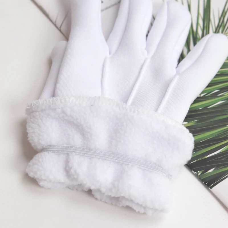 男性女性の冬厚手の手袋サーマルウォームホワイトカラーコットン - Formal Wear Gloves Men のレビューと価格