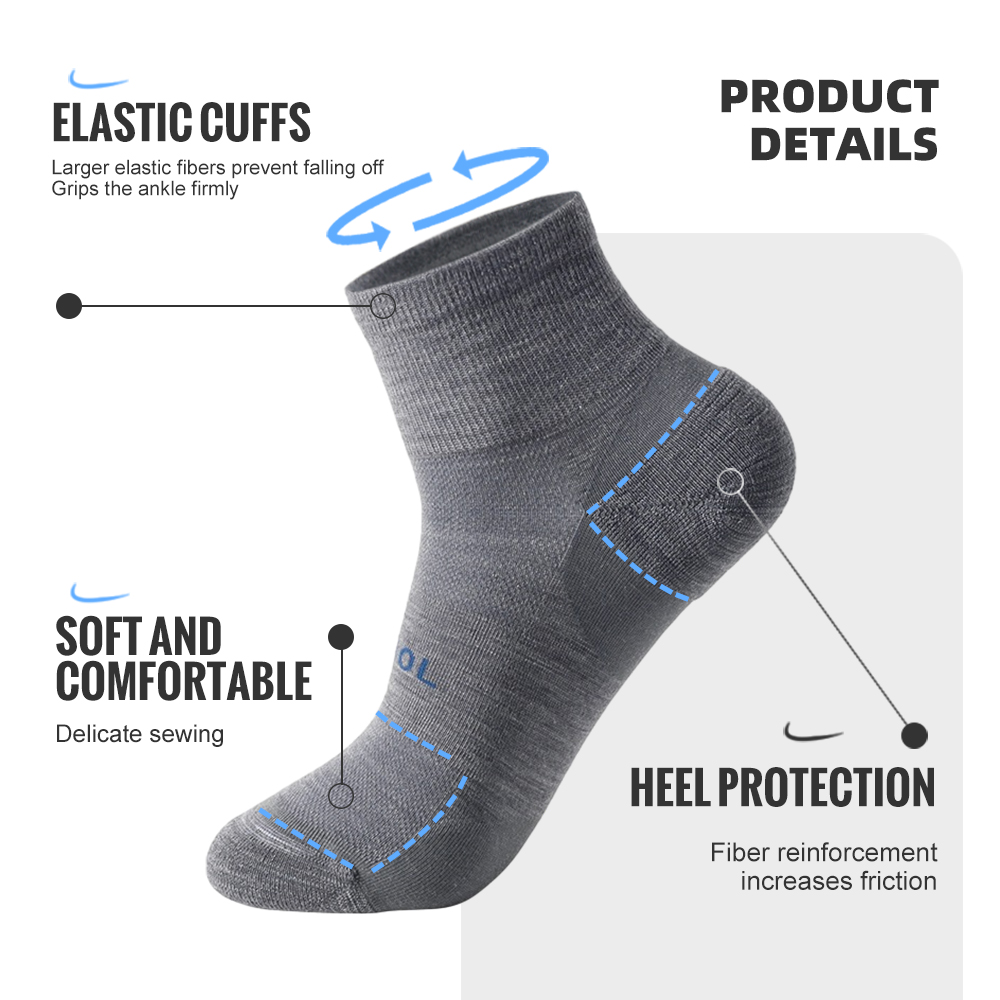 WRELS メリノウール靴下圧縮冬足首綿靴下バスケットボール - Sock Garter Men のレビューと価格