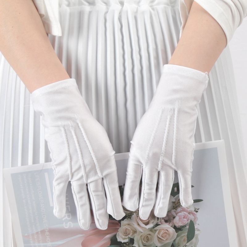 男性と女性のための弾性フォーマルグローブ、名誉ガード、黒と白 - Formal Wear Gloves Men のレビューと価格