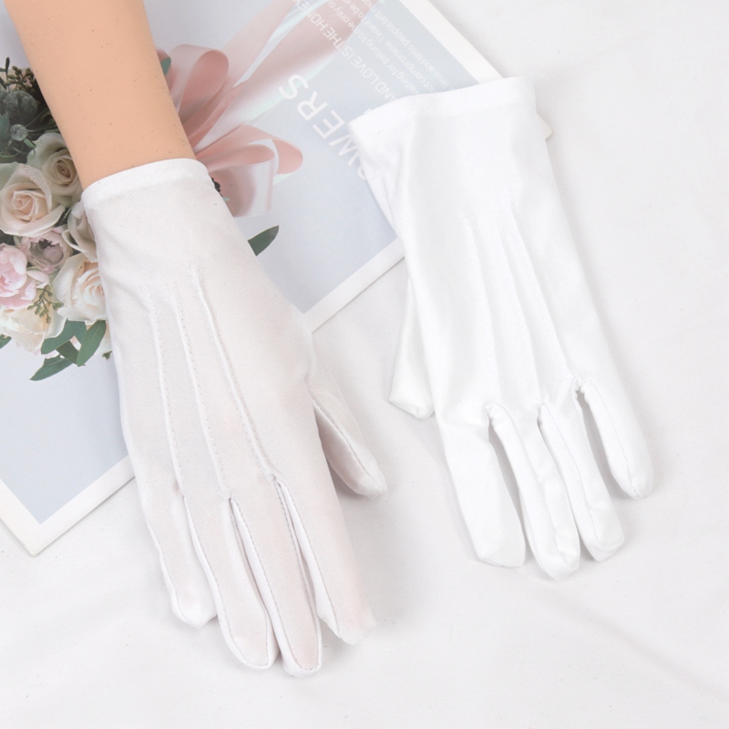 男性と女性のための弾性フォーマルグローブ、名誉ガード、黒と白 - Formal Wear Gloves Men のレビューと価格