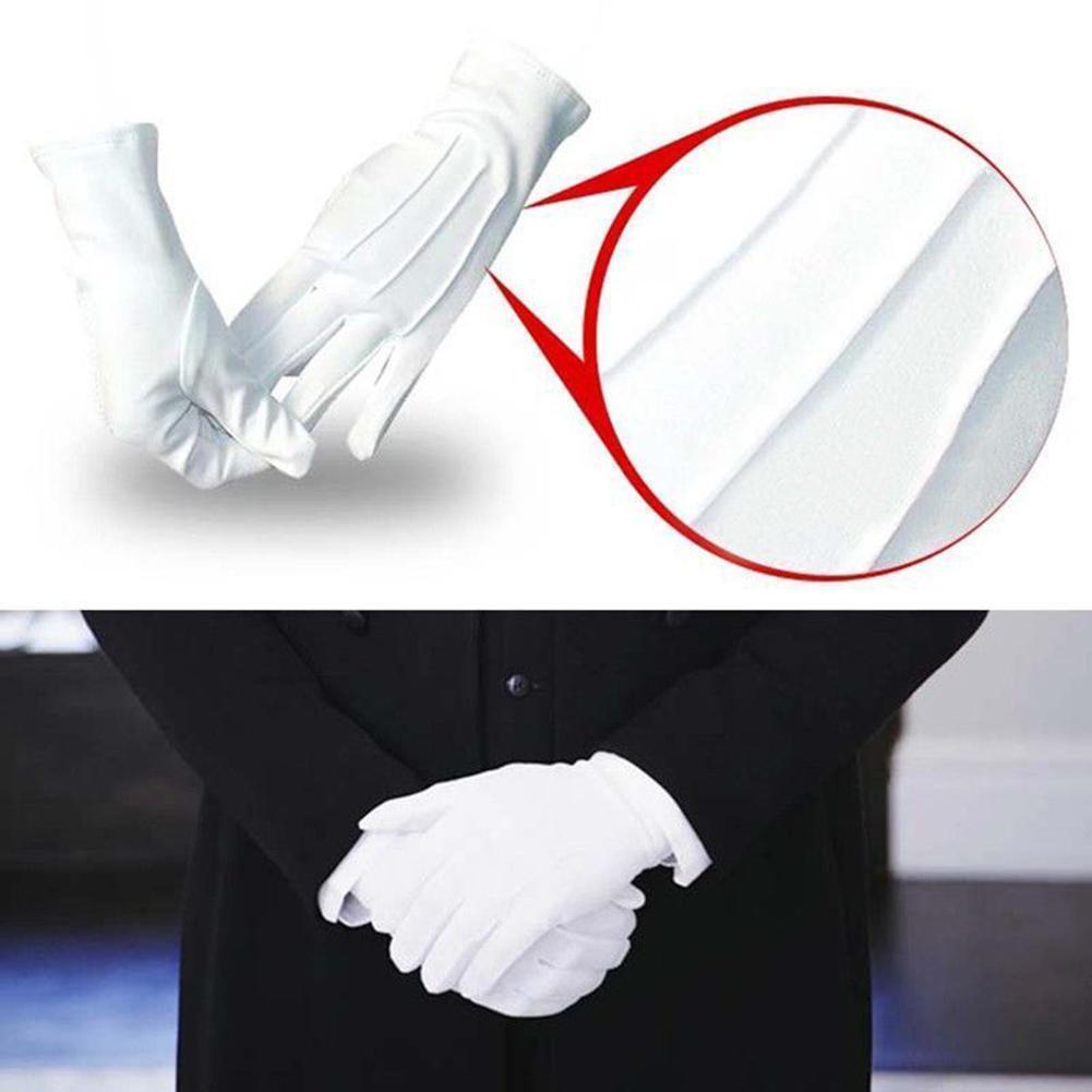 1組のフォーマルタキシードグローブ - ナイロンガードパレー - Formal Wear Gloves Men のレビューと価格