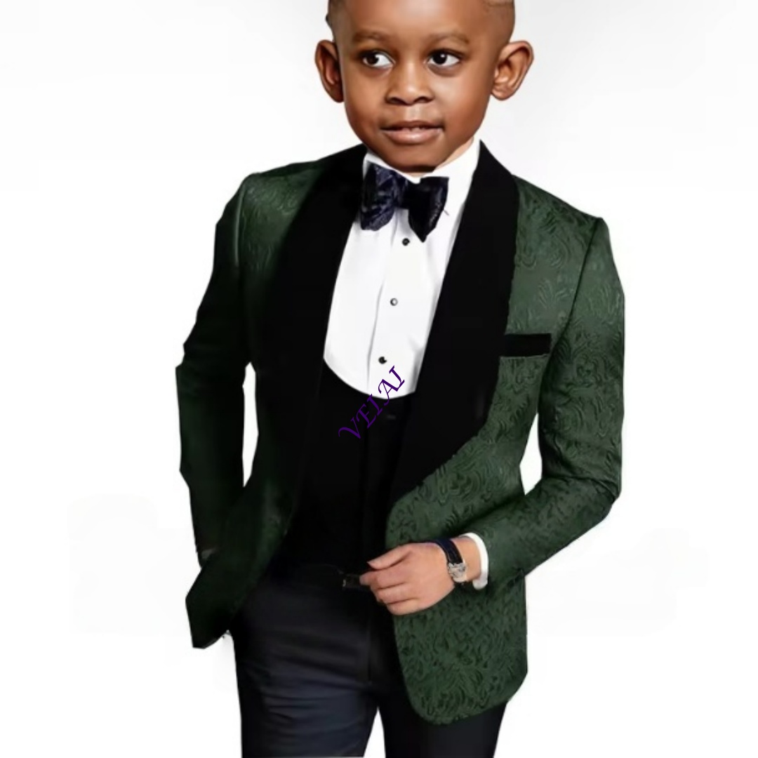 IFashion 花柄3点セット男の子用スーツ ウェディング - Formal Wear For Men Kids のレビューと価格