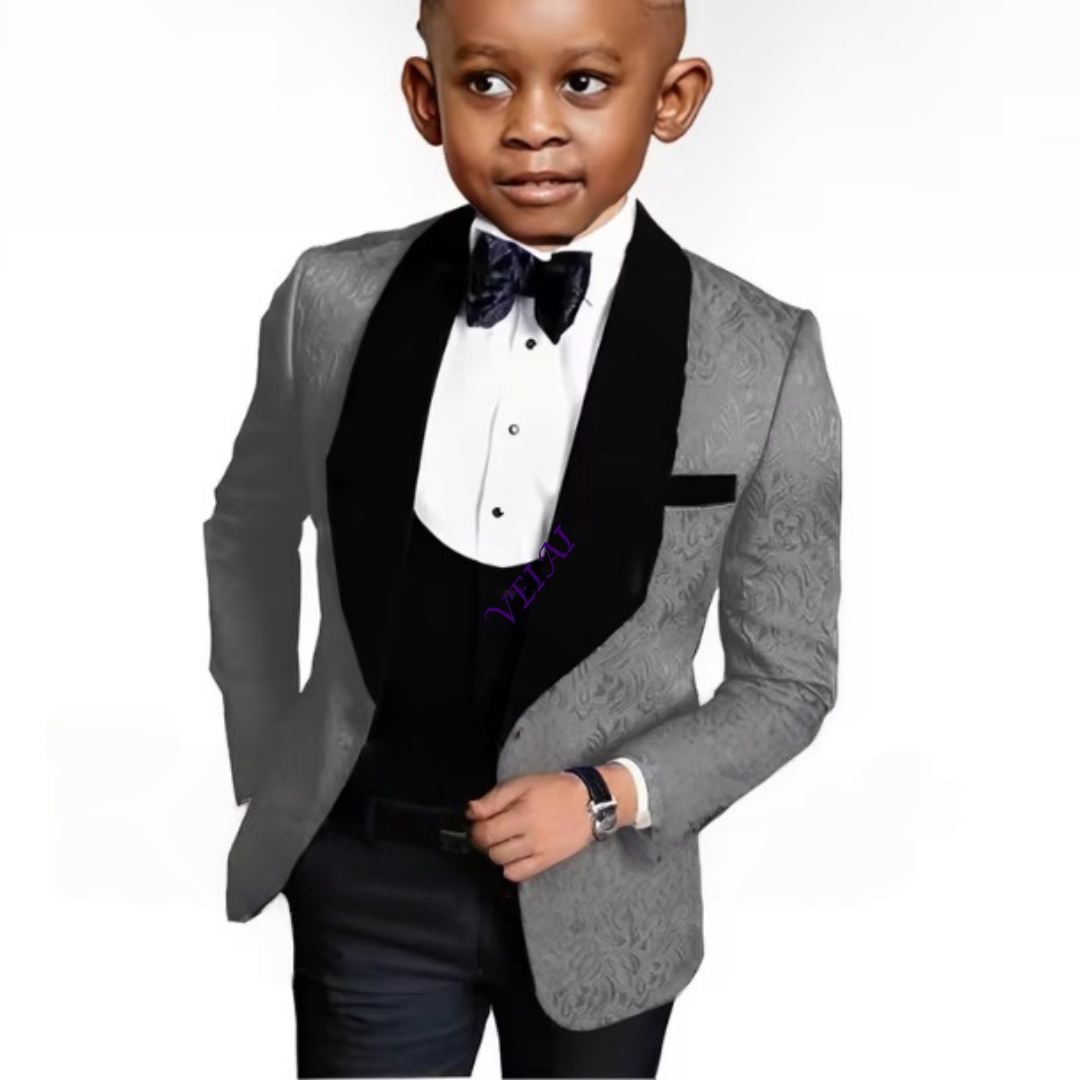 IFashion 花柄3点セット男の子用スーツ ウェディング - Formal Wear For Men Kids のレビューと価格