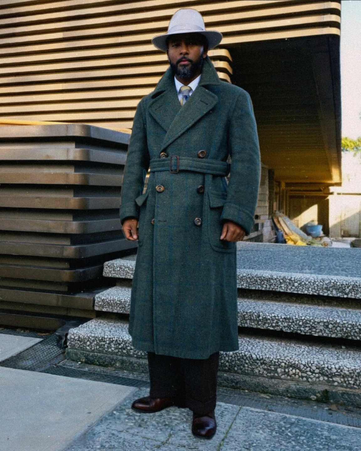 優雅なメンズオーバーコート 1ピース ダブルブレスト ピーク - Men'S Formal Wear In Winter のレビューと価格